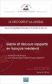 Genre et discours rapporté en français médiéval (eBook, PDF) Genre et discours rapporté en français médiéval (eBook, PDF)