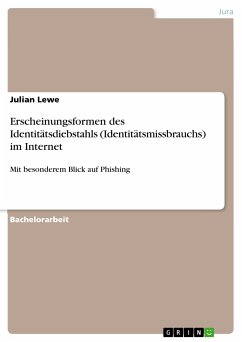 Erscheinungsformen des Identitätsdiebstahls (Identitätsmissbrauchs) im Internet (eBook, PDF) - Lewe, Julian