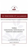 Varia, Variations textuelles et variétés discursives (eBook, PDF)