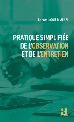 Cover Pratique simplifiée de l'observation et de l'entretien (eBook, PDF)
