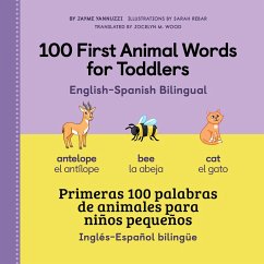 Cover 100 First Animal Words for Toddlers English-Spanish Bilingual (eBook, ePUB)
