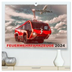 Feuerwehrfahrzeuge (hochwertiger Premium Wandkalender 2024 DIN A2 quer), Kunstdruck in Hochglanz