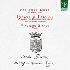 Sonate E Partite (67 Works For Unaccompanied Violi - Bianco,Vincenzo