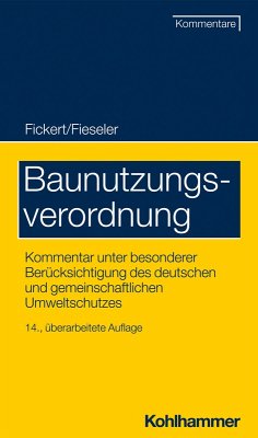 Baunutzungsverordnung (eBook, PDF) - Stühler, Hans Ulrich; Schimpfermann, Christine