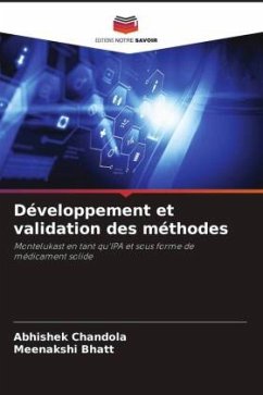 Développement et validation des méthodes - Chandola, Abhishek;Bhatt, Meenakshi