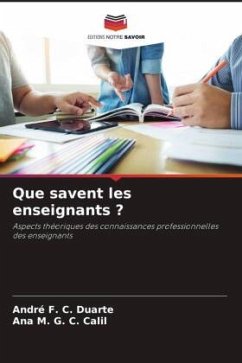 Que savent les enseignants ? - F. C. Duarte, André;G. C. Calil, Ana M.