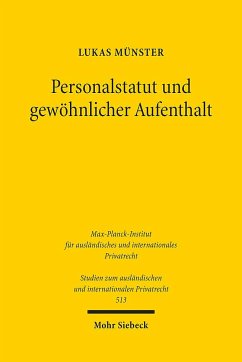 Personalstatut und gewöhnlicher Aufenthalt - Münster, Lukas