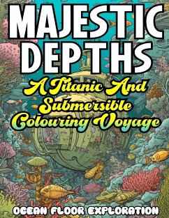 MAJESTIC DEPTHS- A Titanic and submersible Coloring Voyage - Exploration, Ocean Floor