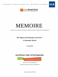 The Impact of Community Currencies : A Systematic Review (eBook, ePUB) - Michel, Arnaud