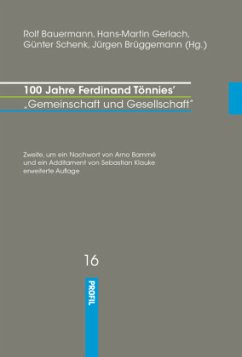 100 Jahre Ferdinand Tönnies' 