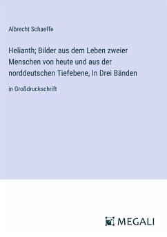 Helianth; Bilder aus dem Leben zweier Menschen von heute und aus der norddeutschen Tiefebene, In Drei Bänden - Schaeffe, Albrecht