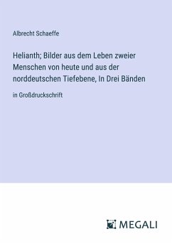 Helianth; Bilder aus dem Leben zweier Menschen von heute und aus der norddeutschen Tiefebene, In Drei Bänden - Schaeffe, Albrecht