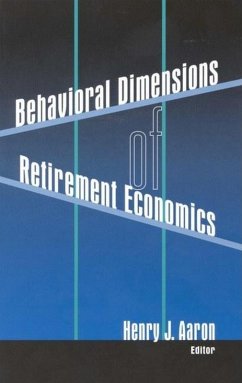 Cover Behavioral Dimensions of Retirement Economics (eBook, ePUB)