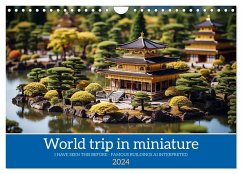 World trip in miniature (Wall Calendar 2024 DIN A4 landscape), CALVENDO 12 Month Wall Calendar
