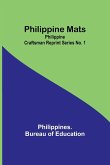 Philippine Mats; Philippine Craftsman Reprint Series No. 1