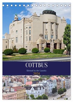 Cottbus Kleinod in der Lausitz (Tischkalender 2024 DIN A5 hoch), CALVENDO Monatskalender - boeTtchEr, U