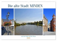 Die alte Stadt MINDEN (Wandkalender 2024 DIN A2 quer), CALVENDO Monatskalender