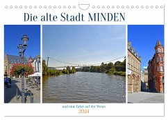 Die alte Stadt MINDEN (Wandkalender 2024 DIN A4 quer), CALVENDO Monatskalender