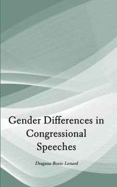 Gender Differences in Congressional Speeches - Lenard, Dragana Bozic