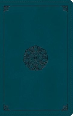 ESV Large Print Personal Size Bible (Trutone, Deep Teal, Emblem Design)