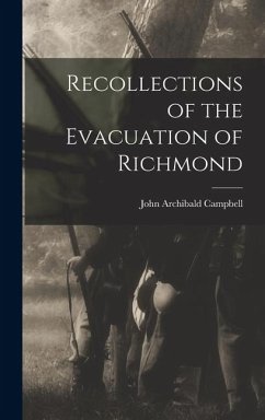 Cover Recollections of the Evacuation of Richmond