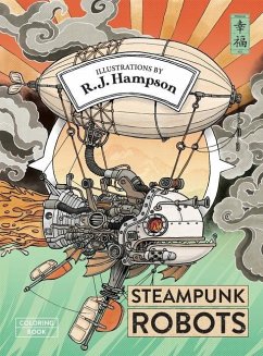 Steampunk Robots Coloring Book - Hampson, R J