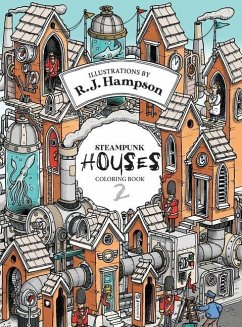 Steampunk Houses 2 Colouring Book - Hampson, R J