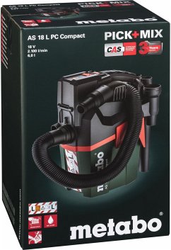 Metabo AS 18 L PC Compact Akku-Sauger