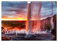 Waterfalls of Iceland (Wall Calendar 2024 DIN A4 landscape), CALVENDO 12 Month Wall Calendar