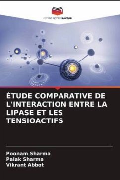 Cover ÉTUDE COMPARATIVE DE L'INTERACTION ENTRE LA LIPASE ET LES TENSIOACTIFS