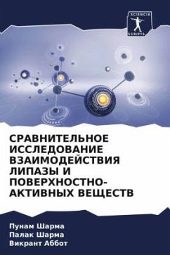 SRAVNITEL'NOE ISSLEDOVANIE VZAIMODEJSTVIYa LIPAZY I POVERHNOSTNO-AKTIVNYH VEShhESTV - Sharma, Punam;Sharma, Palak;Abbot, Vikrant