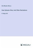 How Salvator Won; And Other Recitations