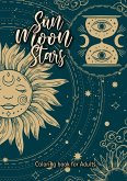 Sun Moon Stars coloring book for adults