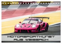 Motorsportkunst aus Weissach (Tischkalender 2024 DIN A5 quer), CALVENDO Monatskalender