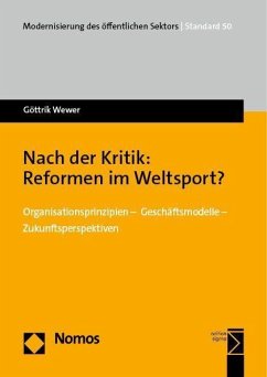 Nach der Kritik: Reformen im Weltsport? - Wewer, Göttrik