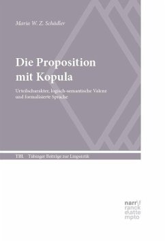 Die Proposition mit Kopula - Schädler, Maria W. Z.