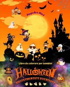 Halloween spaventosamente divertente   Libro da colorare   Adorabili scene horror per il divertimento di Halloween - Mind, Magicart