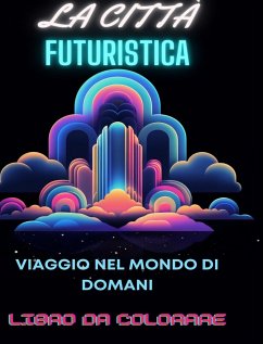 Libro da colorare di città futuristica - Books, Adult Coloring