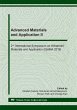 Advanced Materials and Application II... - Bild 1