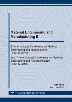 Material Engineering and Manufacturing II (eBook, PDF)