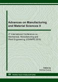 Advances on Manufacturing and Material Sciences II (eBook, PDF)