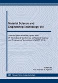 Material Science and Engineering Technology VIII (eBook, PDF)
