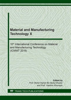 Material and Manufacturing Technology X (eBook, PDF)