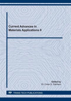 Current Advances in Materials Applications II (eBook, PDF)