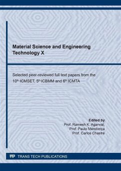 Material Science and Engineering Technology X (eBook, PDF)