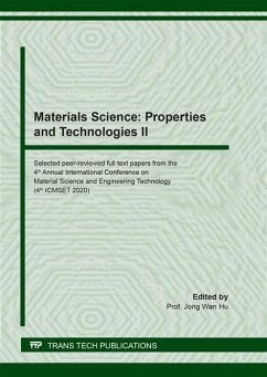 Cover Materials Science: Properties and Technologies II (eBook, PDF)