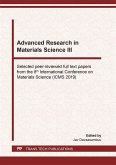 Advanced Research in Materials Science III (eBook, PDF)