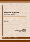 Metallurgy Technology and Materials IX (eBook, PDF)