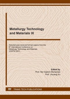 Cover Metallurgy Technology and Materials IX (eBook, PDF)