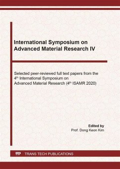International Symposium on Advanced Material Research IV (eBook, PDF)
